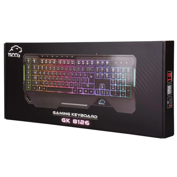 کیبورد گیمینگ تسکو مدل GK8126 با سوییچ ممبران و نورپردازی RGB